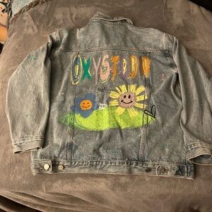 Stylish Denim Jacket with Artistic Design